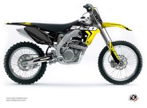 Deko-Set Moto Cross Halftone Suzuki 250 RMZ Schwarz Gelb