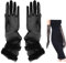 YHNMMNO Damen Lange Tüll Handschuhe, Schwarz Nylon Durchsichtig Ellenbogen Nahtlose Opern Party Handschuhe für Hochzeit Abend Party Cocktail Ball Accessoires