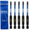 Rennie Tools T20 TX20 Schlagschrauber-Bit-Set, 75 mm lang, strapazierfähig, magnetisch, Torx-Schraubendreher-Bit-Set, schwarz oxidbeschichtete Torx-Schlagschrauber-Bits, Torx-Bit-Set, 5 Stück