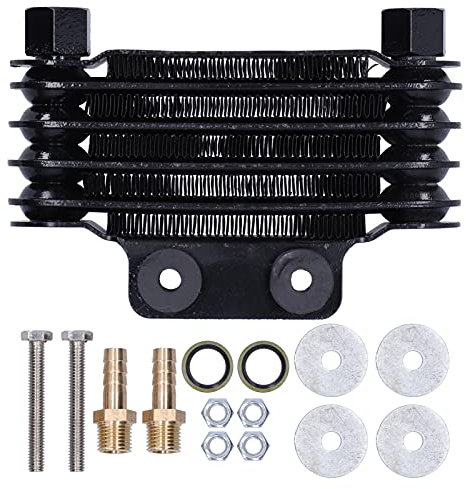Radiatore Olio Moto, Accessorio Radiatore di Raffreddamento Radiatore Olio Motore Universale Per Moto 125-250CC ATV Dirt Bike