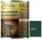 Contura 3in1 Rostschutzfarbe Metallschutzlack Seidenmatt RAL Metall Lack Farbe Grundierung (RAL 6028 (Intern: Waldgrün), 2,5 Liter)
