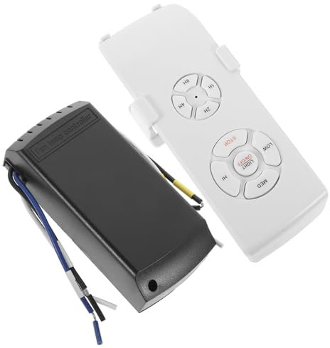 Hemobllo Controlador De Lámpara De Ventilador De Techo Mando Inalámbrico Temporizador Práctico y Duradero