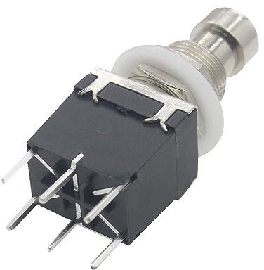 XFUYI e Versatili interruttori a Pedale a 6 Pin con Blocco Interruttori a Pedale bloccabili Adatti per progetti