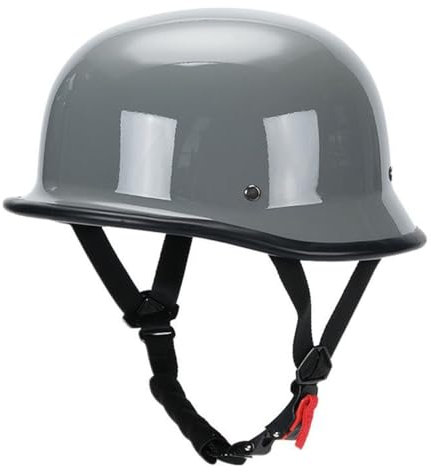 Caschi Jet E Demi-Jet Moto Vintage Omologato ECEDOT Mezzo Casco Da Motociclista Caschi Cromwell Con Fibbia A Sgancio Rapido Casco Scodella Per Uomo Donna Scooter Cruiser 4,M:57-58CM