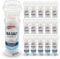 SOL 16pk Bulk Sea Salt Grinder 110g, Pure Coarse Crystals in a Glass Bottle, Perfect for Home Cooks, Pro Chefs or Food Businesses, Ideal for Cooking and Seasoning, Hassle-Free and Convenient Supply