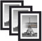 upsimples Lot de 3 cadres photo, noirs, 30 x 45 cm