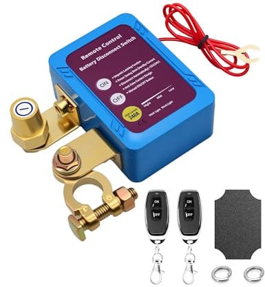 ZHITING Ferngesteuerter Auto Trennschalter, 12V 240A Batterie Trennschalter mit LED-Digitalanzeige, Auslaufsicher Batteriehauptschalter, für LKW, RV, Motorrad, Boot, Caravan, Yacht