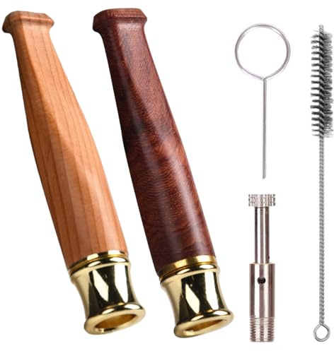 YAYNO 2 Pièces Porte-cigarette Fume-cigarette Fume Cigarette En Bois Massif Porte-Filtre à Cigarette Réutilisable Porte-Cigarette Bois portable réutilisable Porte Cigarette Filtre En Bois