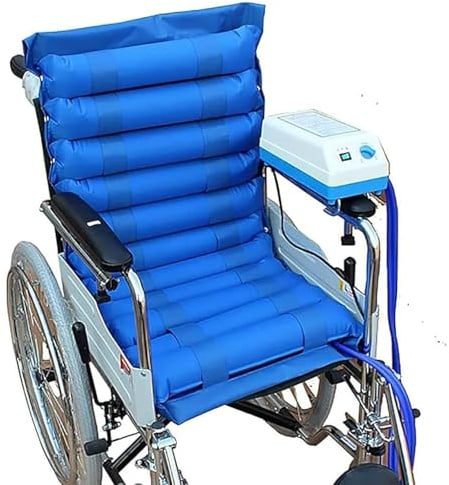 Gift Edian Wechseldruck-Luftmatratze, Elektrische Pumpe Wunde Druckkissen, Aufblasbares Rollstuhl-Sitzkissen Mit Pumpe Und Sperrluftdesign, Für Dekubitus- Und Wundbehandlung