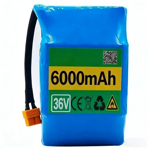 36V 6AH Elektrofahrrad Akkus 10S2P Eingebaute BMS Hover-Scooter Akkus Für 500W Scooter Ersatzakku Kompatibel Mit Elektro-Scooter Hoverboard Einrad Backup Batterie 36V 6Ah,XT60