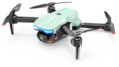 Mini Drone with 1080P HD Camera, RC Quadcopter for Adults & Kids, Beginner Friendly, Headless Mode, 360° 3D Flip, Altitude Hold, One Key Takeoff Landing, Portable Foldable Drone-Pale Mint Green