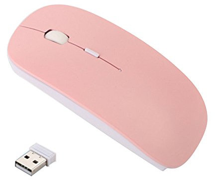 keephen Ratón Mute Inalámbrico para Computadora, Smart TV Ratón Recargable de 2.4GHz