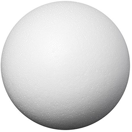 Idee con sfere di polistirolo a forma di cuore per tecnica con paillette, tecnica con tovaglioli, feltro, fai da te, Ø10 cm - 5 Stück