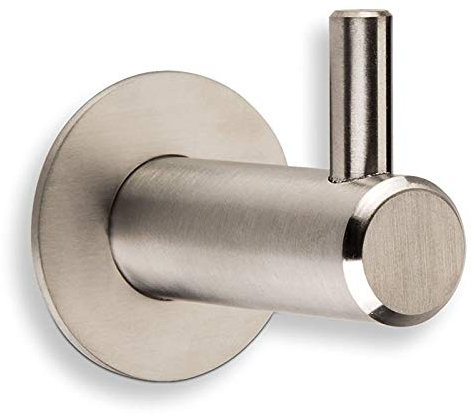Ganci Attaccapanni KARA Acciaio Inox come Gancio Singolo o Binario con 4/6/8 Ganci Barra Appendiabiti Gancio da Parete
