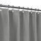 Barossa Design Langer Stoff-Duschvorhang mit Waffelmuster, 190 cm Höhe, Hotel, Luxus, Spa, 230 GSM, strapazierfähig, wasserabweisend, maschinenwaschbar, graues Piqué-Muster, 180 x 190 cm