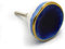 Ceramic Crackled Concave Gold Crater Cupboard Door Knobs (Navy Blue & Gold)