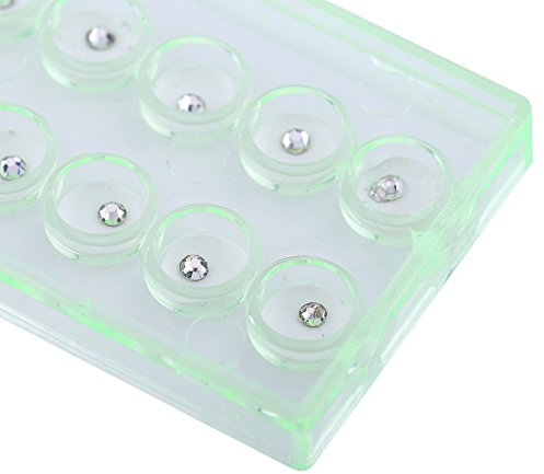 Set mit 10 glitzernden Zähnen, Schmuck-Set aus Acryl-Zahn-Schmucksteinen, 2 mm, fällt nicht leicht ab, für Maniküre, DIY, Dekoration von Zähnen, Nageldekoration, Haus