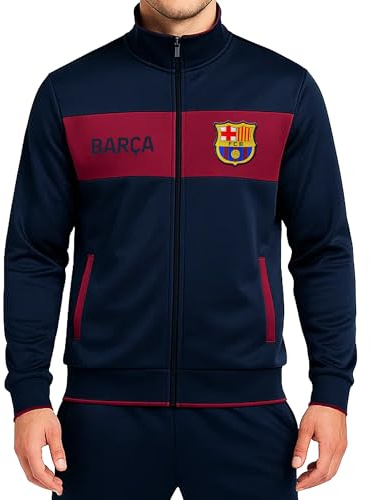 Icon Sports Fußball-Trainingsjacke, offizielles Lizenzprodukt, für Herren, lässig, durchgehender Reißverschluss, aktives Erwachsenen-Top