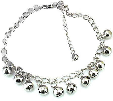 N-K Bracelet de cheville pour femme avec clochettes, bracelet de cheville, bracelet de cheville, sandale pieds nus style vintage, durable et pratique, design et durable.