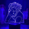 Anime 3D Illusion Licht Hisoka Meme Schlafzimmer Dekor LED Nightlight Hxh Hunter X Hunter Tischlampe Hisoka Morow Geburtstagsgeschenk-16 Farbe mit Fernbedienung
