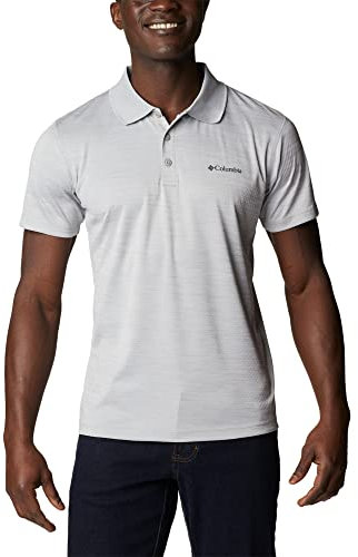 Columbia Men's Zero Rules Polo Shirt Technical Polo Shirt, Columbia Grey Heather, Size XXL