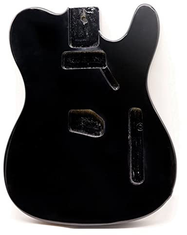 DIY Bausatz E-Gitarre Schwarzer Glanz-Basswood-E-Gitarrenkörper DIY. Unvollendeter Gitarrenbausat