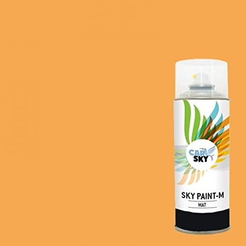 CARSKY Bombe de peinture RAL Jaune Safran 1017 finition mat 400ml