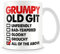 MUGGZ Funny Gift Mug for Old People - Grumpy Old Git – Custom Funny Coffee Mug – Unique Gift for Friends & Family