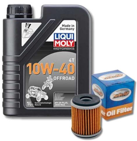 Ölwechselset Wartungsset Twinair 140017 & LM Motoröl 10W40 Beta RR 125 4T LC/R Modell