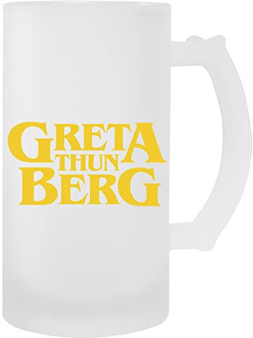 Greta Thun Berg Trasparente Tazza Birra Uomini Da Donna Mug Beer