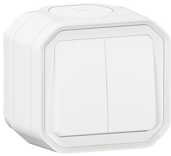 commande double - 10a - blanc - saillie - legrand plexo 069755l