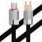 Audiophile HiFi-Netzkabel, HiFi Stromkabel 10AWG EU-Netzkabel,NEMA 5-15P IEC320-C15-Weiblicher Anschluss,125V/15A für Lautsprecher,Subwoofer, Plattenspieler,Verstärker,DAC(Kohlefaser, 1,0M/ 3,3 Fuß)