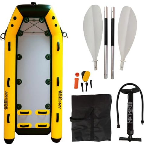 Anchor-Man Inflatable Bodyboard Water Rescue Sled Inflatable Floating Mat Inflatable Jet Ski Sled Board for Professional Emergency Rescue by Lifeguards, Fire & Rescue, Big Wave Surfing
