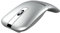 Wokyo Mouse wireless Bluetooth ad arco rotante, ricaricabile tramite USB, silenzioso, con ricevitore USB, con BT e doppia modalità 2,4 G, per MacBook, Dell, Lenovo (argento)