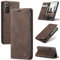 Cracedily Coque pour Samsung Galaxy S22 Plus Pochette, Etui Protection Housse Premium en Cuir PU,Etui à Rabat Pochette de Portefeuille Étui pour Samsung Galaxy S22 Plus 5G Case, Café