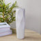 JIDOFUE Keramikvase, Weiße Blumenvase, 12 Zoll/30 cm hoch Moderne strukturierte Vasen für Bauernhaus, Regal, Tischmittelpunkte, Heimdekoration, Wohnzimmerdekorationen Große Muster-Vase für Pampasgras