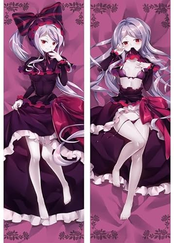CSYKKL Kissenbezug Manga Kissenhülle Dakimakura Für Overlord,Seitenschläferkissen Bezug Langer Kissenbezug Doppelseitige Muster Pillowcase,Peachskin-50cm*150cm