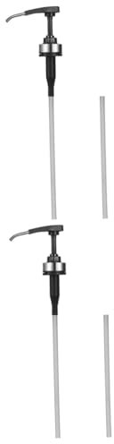 SHOWERORO 2st Pressmund Für Saucenflasche Siruppumpe Sahnepumpe Pumpe Für Lotionsspender Conditioner-pumpen Kaffeespender Mit Pumpe Soßenflaschendüse Ölsprühpumpe Pumpe Oben Rostfreier Stahl