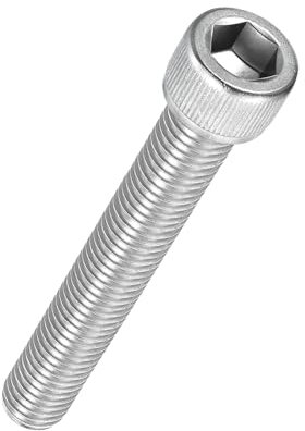 Kozelo 2Pcs Vis à Tête Cylindrique à Six Pans Creux - [M12-1,75 x 80mm] Acier Inoxydable 304 Entièrement Fileté à Entraînement Hexagonal pour Moteur Électrique, Argent