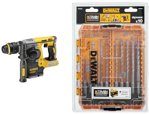 DEWALT DCH274N-XJ Rotary Hammer SDS-Plus 2 1J 400W 18V Black Yellow + Suitable Power Tool Accessory