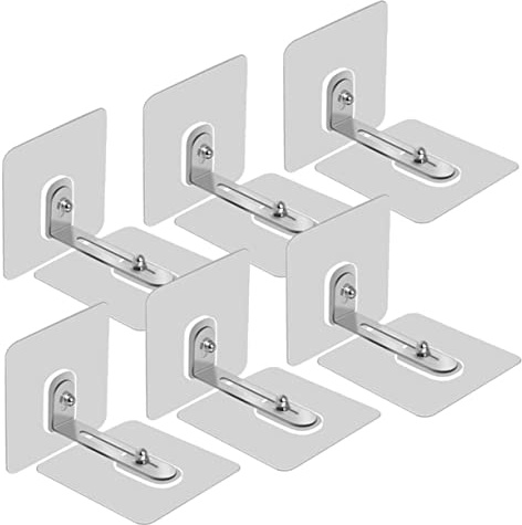 Abaodam 6pcs Adhesive Furniture Wall Anchors No Drill Anti-tip Straps for Proofing Easy Installation for Securing Cabinets and Tv Units