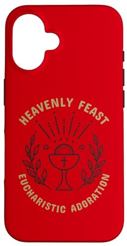 Coque pour iPhone 16 Calice catholique d'adoration eucharistique