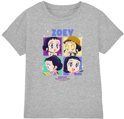Kpop Demon Hunters Unisex Kids Kpop Demon Hunters - Huntrix Zoey Chibi Boes Kids T Shirt T-Shirt