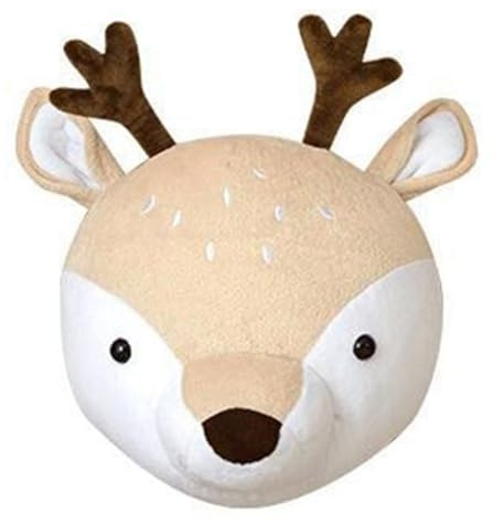 Bosiyrggrl Stuffed Animal Head Wall Decoration, Stuffed Animal Pendant, Toy Children'S Bedroom Decoration Animal Head Decoration B
