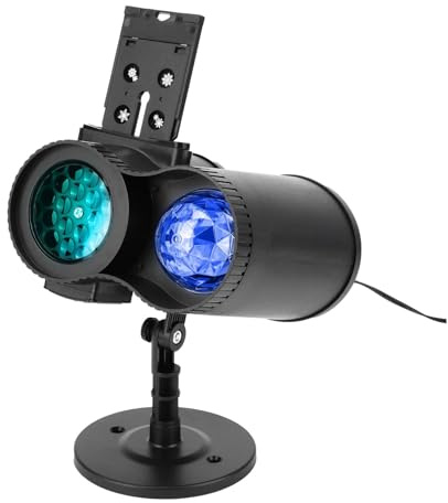 CFWWSAQ Lampada per proiettore, Il proiettore a LED di Natale Halloween a Distanza Illumina Il proiettore 3D Wave 12 Moi luci di Progetto decorazi for Feste riflettore Impermeabile