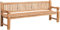 CLP Teakbank Jackson V2 I Wetterfeste Holzbank mit Rückenlehne I Stabile Gartenbank aus massivem Teakholz, Farbe:Teak, Größe:240 cm