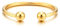 COOLSTEELANDBEYOND Elastische Verstellbare-Gold Edelstahl Ball Manschetten Armband für Herren Damen Armreif Farbe Silber Poliert