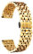 BINLUN Edelstahl Uhrenarmbänder 12mm-24mm SmartWatch Ersatzband Metall uhrarmband für Damen&Herren 6 Farbe kompatibel mit Samsung Galaxy Watch 6, kompatibel mit Garmin Vivoactive 3(gold,15mm)