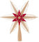 Dregeno Erzgebirge - Christbaumspitze Spansternrot-Natur Ø 24cm