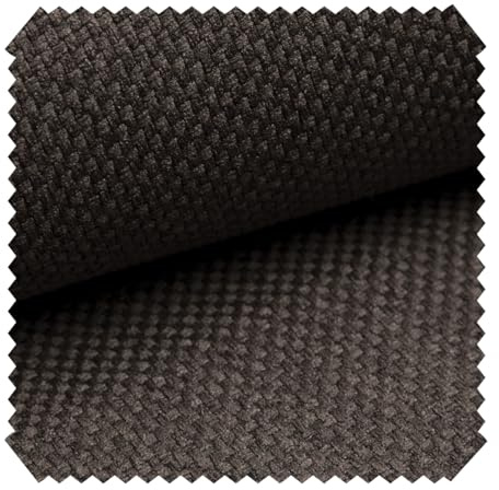 novely® GRANA - Melierter Webstoff - Leicht Grob Gewebter Möbelstoff - Robuster Polsterstoff aus Oxfordbindung - Pflegeleichte Meterware 1lfm | Farbe: 06 Dunkelbraun